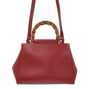 GUCCI Nimfair Leather Tote Bag